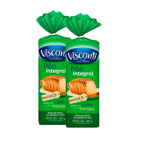 Pão Visconti Integral 400g - Supermercado Jordanésia