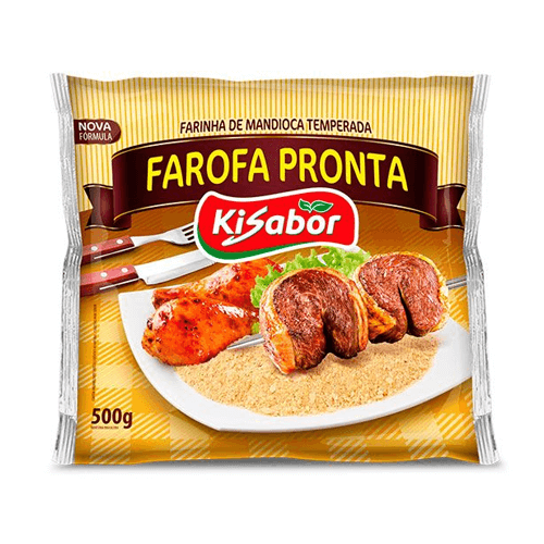 Farofa Pronta Kisabor 500g - Supermercado Jordanésia