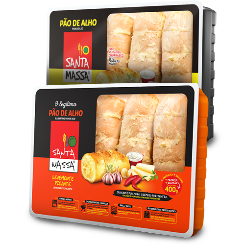 Pão de Alho *Santa Massa 400g - Supermercado Jordanésia