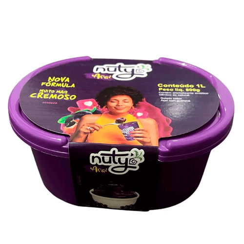 Açaí com Guaraná Nuty 800g/1L (Exceto creme de paçoca) - Supermercado Jordanésia