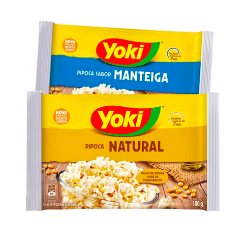 Pipoca de Micro-ondas Yoki 100g - Supermercado Jordanésia