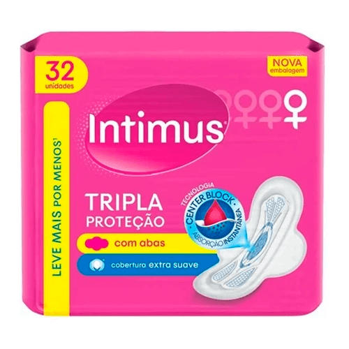 Absorvente Intimus Gel Seca/Suave 32un. - Supermercado Jordanésia