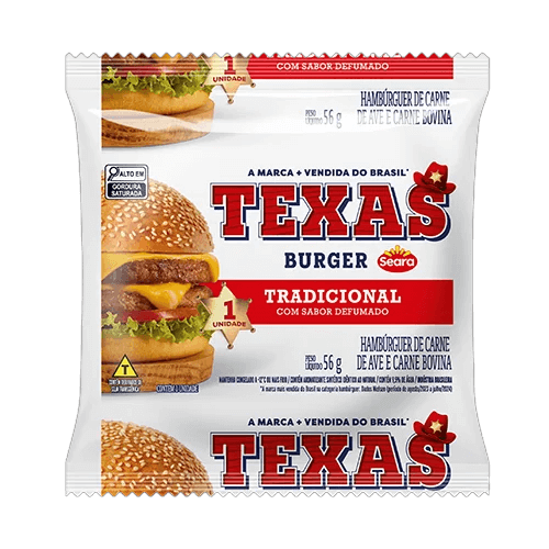 Hambúrguer Texas Burguer Seara 56G - Supermercado Jordanésia