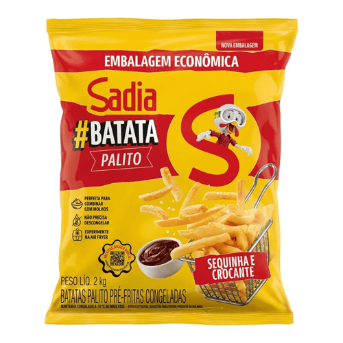 Batata Palito Sadia 2kg - Supermercado Jordanésia